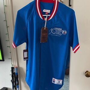 Mitchell & Ness Mens NBA Vintage Jersey Shirt Blue Small New Virginia Squires